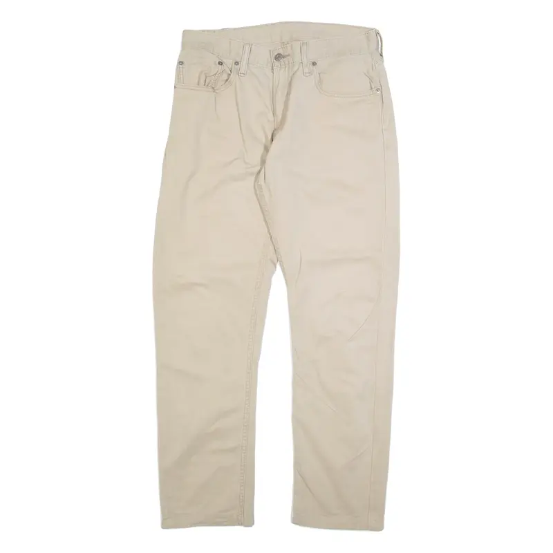LEVI'S 514 Mens Trousers Beige Slim Straight W32 L32