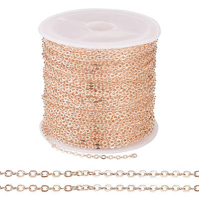 Brass Coated Iron Flat Cable Chains