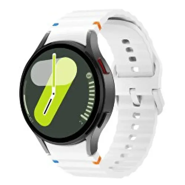 4Wrist Cinturino In Silicone Per Samsung Galaxy Watch 7 - Bianco