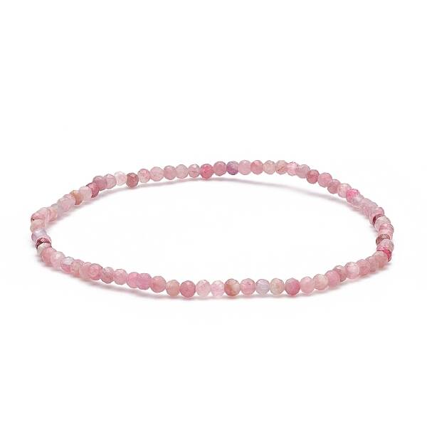 Natural Tourmaline Beaded Stretch Bracelet