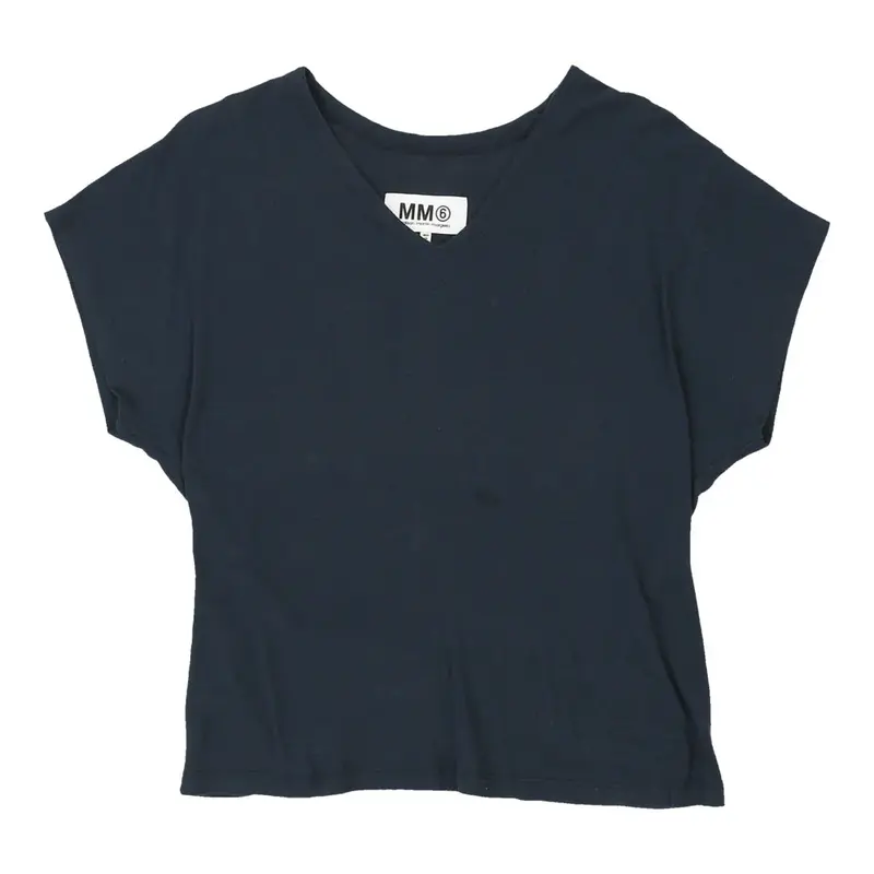 Maison Margiela V-neck T-Shirt - Small Black Cotton | Size: small