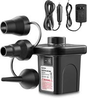 SLOOSH Electric Air Pump for Inflatables, Quick-Fill Inflator Deflator with 3 Nozzles, Portable Air Mattress Pump for Beds, P...