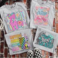 Ash Grey T shirt Categories Mystery Bags Single Shirt - Bleached or Unbleached - Mama - Faith - Petty - Valentine Day Casual ...