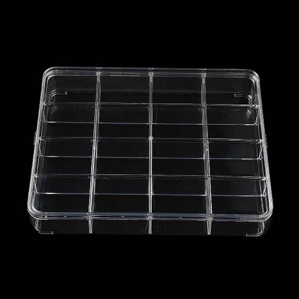 16 Grids Plastic Bead Containers with Cover