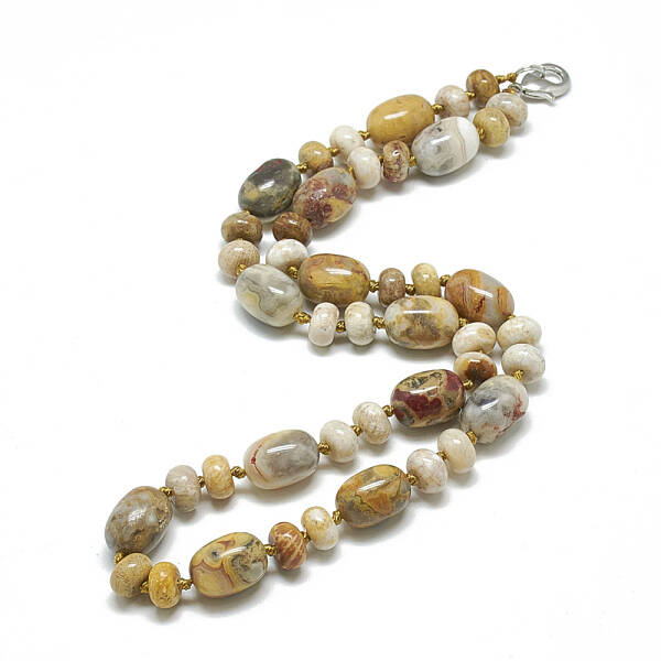 Natural Crazy Agate Beaded Necklaces