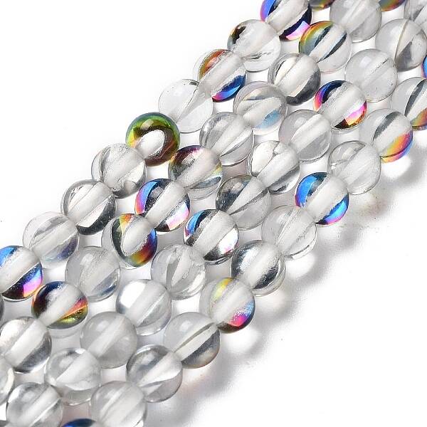 Synthetic Moonstone Beads Strands