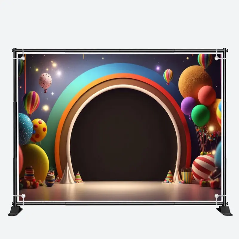 Chichi Arch Balloons Colorful 1st Birthday Backdrop - Aperturee