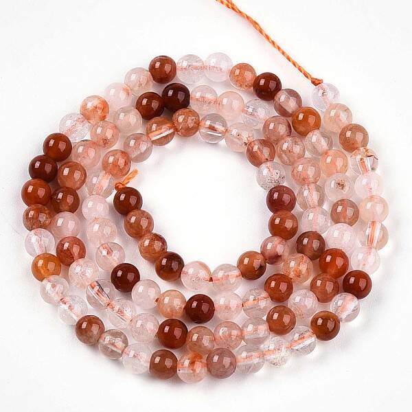 Natural Red Quartz Beads Strands