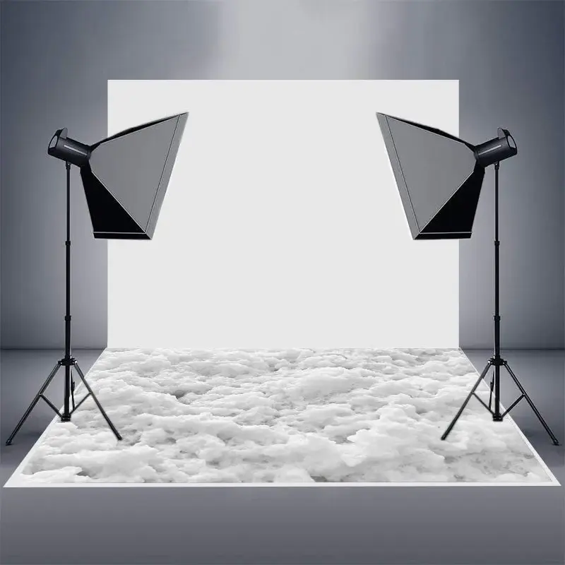 Peculiar Winter White Snow Scene Rubber Floor Mat - Aperturee