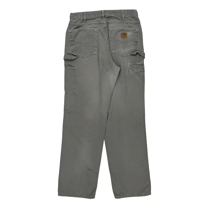 Carhartt Carpenter Trousers - 32? Waist Grey Cotton