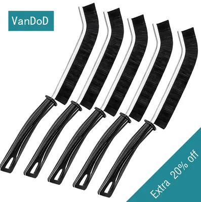 5 Pcs Crevice Cleaning brush，Mom's Ultimate Crevice Cleaner Pack -Bristle Brushes for Tile Grout, Hard Bristle Gap Brush，...