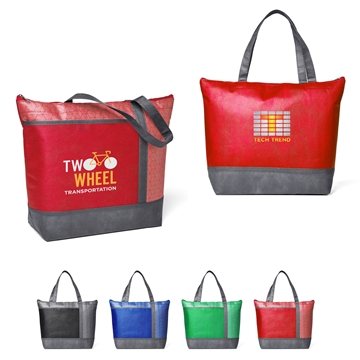 100 Customized Hexagon Pattern Non-Woven Cooler Tote Bag - ...