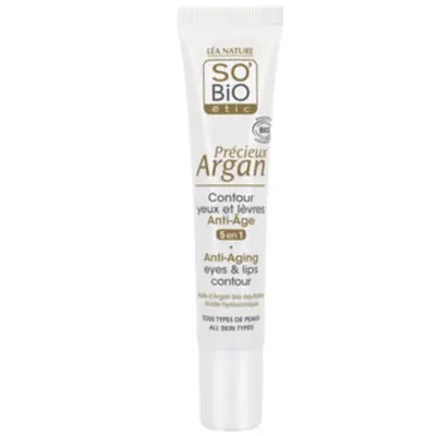 LÉa nature so bio étic Precious Argan - Anti-Age Eye & Lip Contour Cream, 15 ml