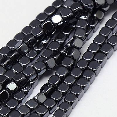 Electroplate Non-magnetic Synthetic Hematite Beads Strands