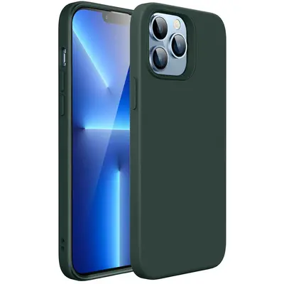 iPhone 13 Pro Max Cloud Soft Silicone Case Dark Green