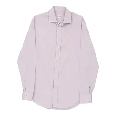 Armani Striped Shirt - Medium Pink Cotton