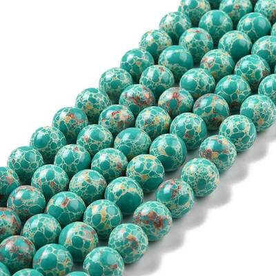 Synthetic Imperial Jasper Beads Strands