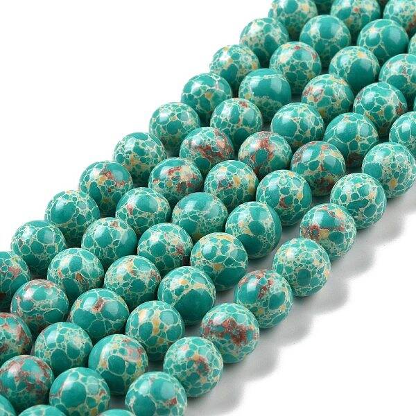 Synthetic Imperial Jasper Beads Strands