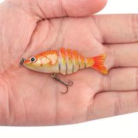 Bionic Hard Bait, Multi-segment Artificial Hard Bait Perfect for Fresh Water & Saltwater, Trout & Bass Fishing Lure, Multi Jo...