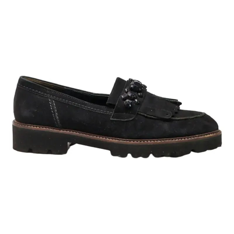 GABOR Loafer Shoes Black Synthetic Womens UK 6.5