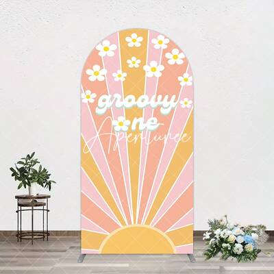Aperturee Colorful Sunlight Floral Groovy One Arch Backdrop, 1.6X4FT(0.5X1.2M), 38.18 USD, arch backdrop kit, GDDM0Y15-A