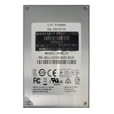 SDLLOCDR-038T-5C SanDisk Optimus MAX 3.8TB Enterprise Multi-level Cell SAS 6Gb/s 2.5-Inch Solid State Drive
