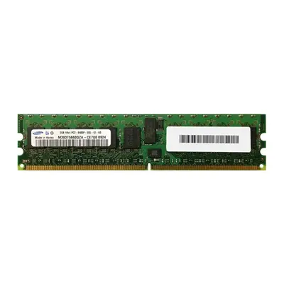 Samsung M393T5660QZA-CE7 | 2GB DDR2-800MHz PC2-6400 ECC Registered RDIMM CL6 1Rx4 1.8V 240-Pin Memory Module