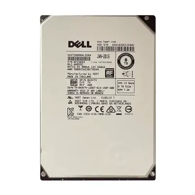 043V7V Dell 8TB 12Gb/s SAS 7200 3.5-Inch Hard Drive