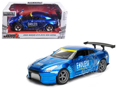 2009 Nissan GT-R (R35) Ben Sopra Blue JDM Tuners 1/24 Diecast Model Car by Jada