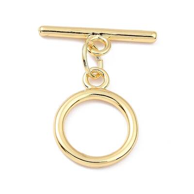 Rack Plating Brass Toggle Clasps