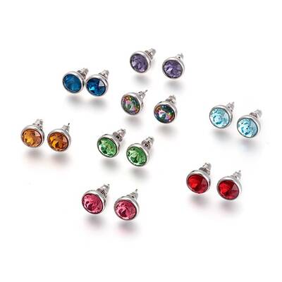 304 Stainless Steel Stud Earrings