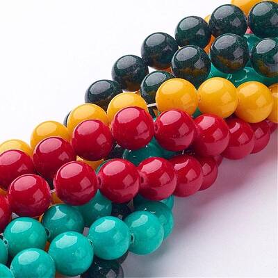 Natural Mashan Jade Round Beads Strands