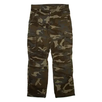 CLOCKHOUSE Cargo Camo Mens Trousers Green Regular Straight W32 L32