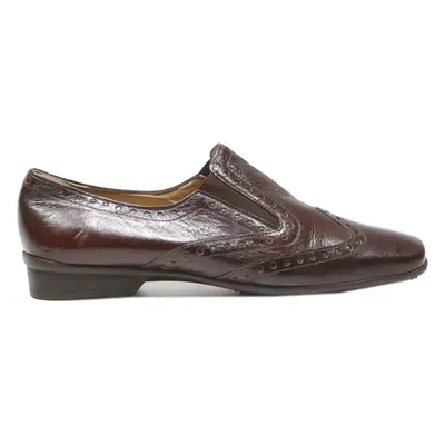 GABOR Loafer Shoes Brown Leather Womens UK 6