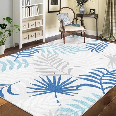 Garvee 8x10 Area Rugs Washable Rugs for Bedroom Boho Throw Rugs Non Slip Living Room Rugs Modern Office Rug Neutral Nursery R...