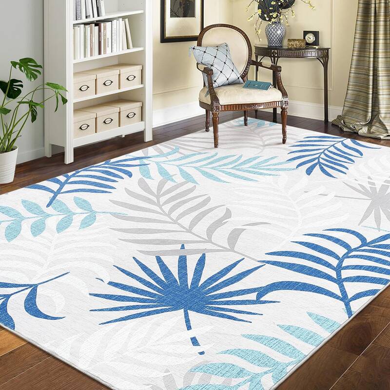 Garvee 8x10 Area Rugs Washable Rugs for Bedroom Boho Throw Rugs Non Slip Living Room Rugs Modern Office Rug Neutral Nursery R...