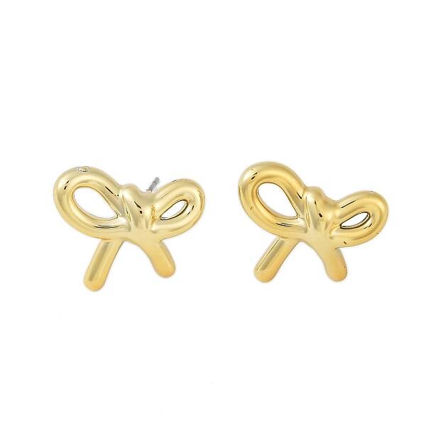 Bowknot CCB Plastic Stud Earrings for Women