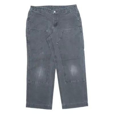 CARHARTT Workwear Trousers Grey Relaxed Straight Womens W34 L30