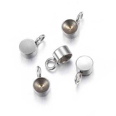 Tarnish Resistant 304 Stainless Steel Charms Rhinestone Settings