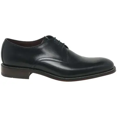 Loake Drake Leather Men's Lace Up Shoes - Black - Size:US 8 Men