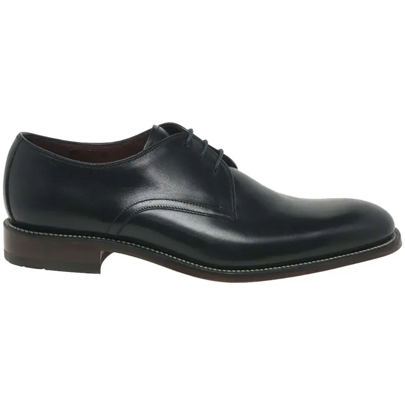 Loake Drake Leather Men's Lace Up Shoes - Black - Size:US 8 Men