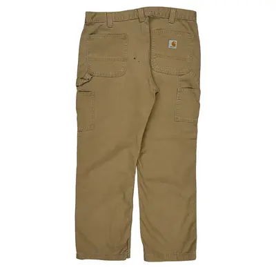 Carhartt Carpenter Trousers - 36? Waist Brown Cotton