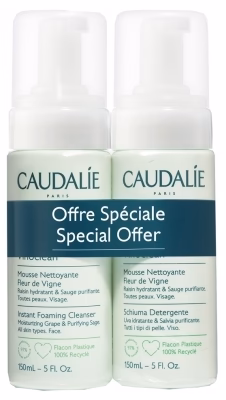 Caudalie Vinoclean Cleaning Foam Set (Duo) 2 x 150 ml
