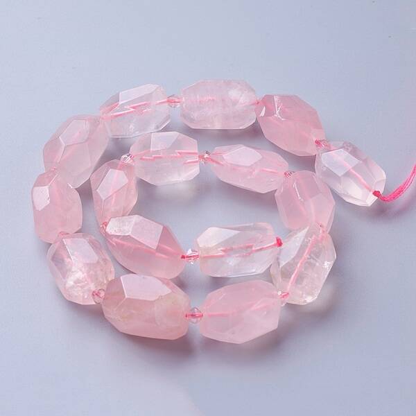 Natural Rose Quartz Beads Strands
