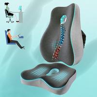 Ergonomic Design Waist Support Pillow, Adjustable Strap Waist Support Cushion, Comfortable Seat Cushion for Office Chair & Ca...
