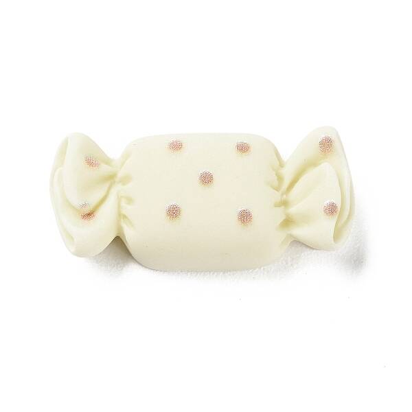 Cartoon Opaque Resin Polka Dot Candy Cabochons
