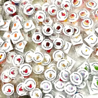 Sample Candy Cubes Snack Pack - Random Flavor Variety of 10 Candy Cube Samples