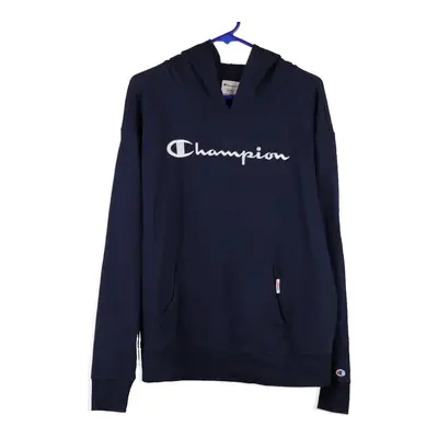 Champion Hoodie - XL Navy Cotton Blend
