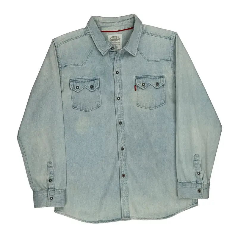 Levis Denim Shirt - XL Light Wash Cotton