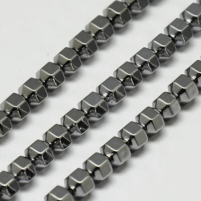 Electroplate Non-magnetic Synthetic Hematite Beads Strands